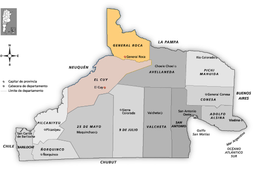 Mapa Distrito Alto Valle