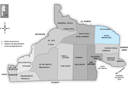 Mapa Distrito Río Colorado